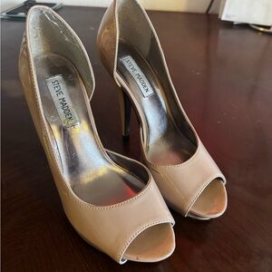 Steve Madden Women's Peep Toe Heels - Beige